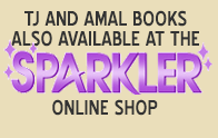 TJ and Amal books and lots of other comics available at Sparkler Monthly